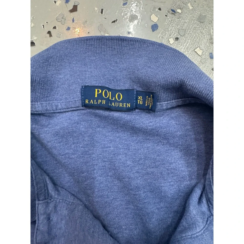 Polo Ralph Lauren Mens‎ XL Blue Short Sleeve Polo Shirt Casual Top